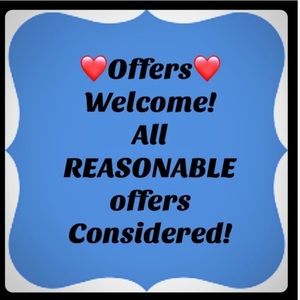 Reasonable offers considered